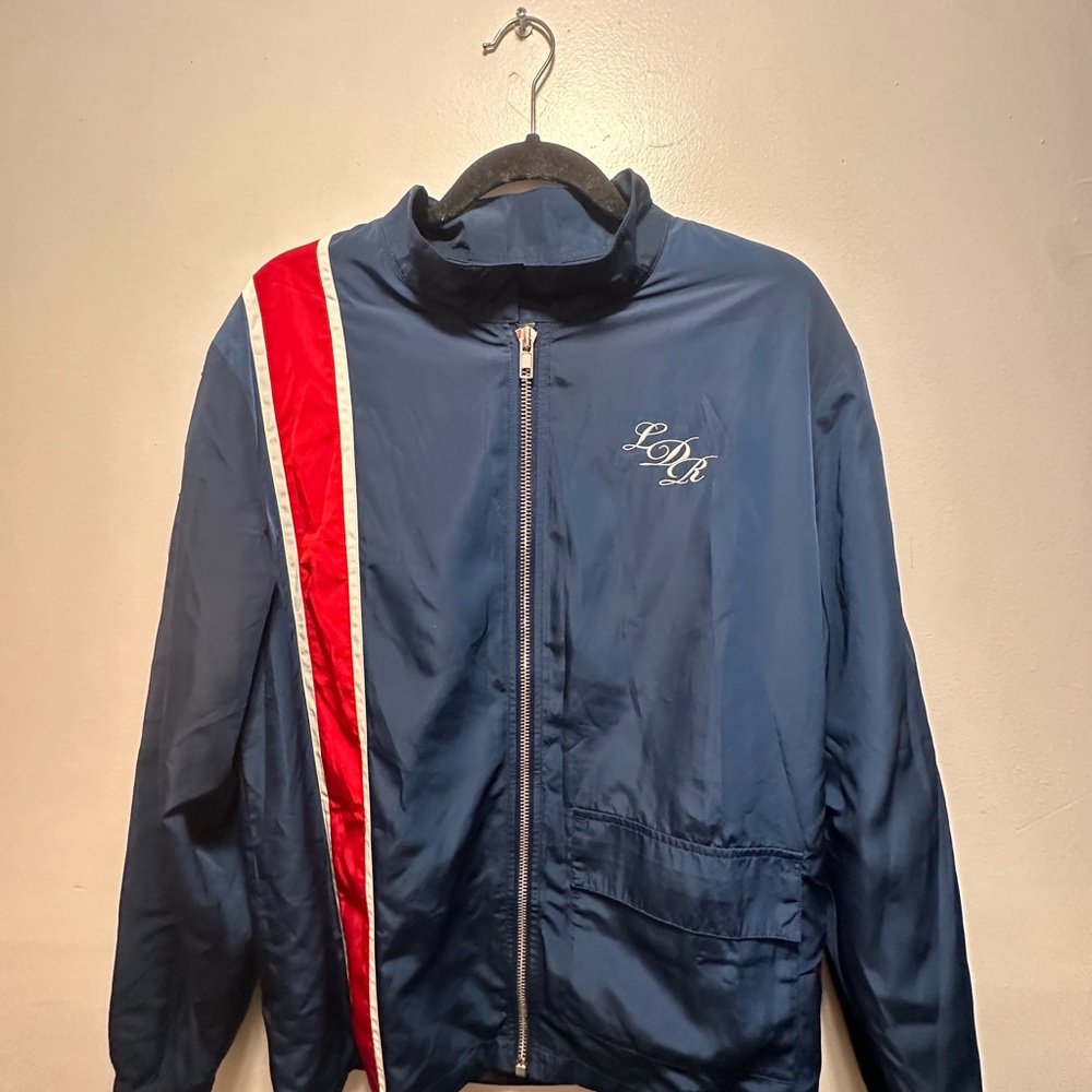 LDR navy blue zip up Lana Del Rey Patch windbreaker . Med
